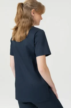 Uniformix Kosmetologia|Stomatologia-Bluza medyczna damska, FLEX ZONE FZ1001B, granatowy