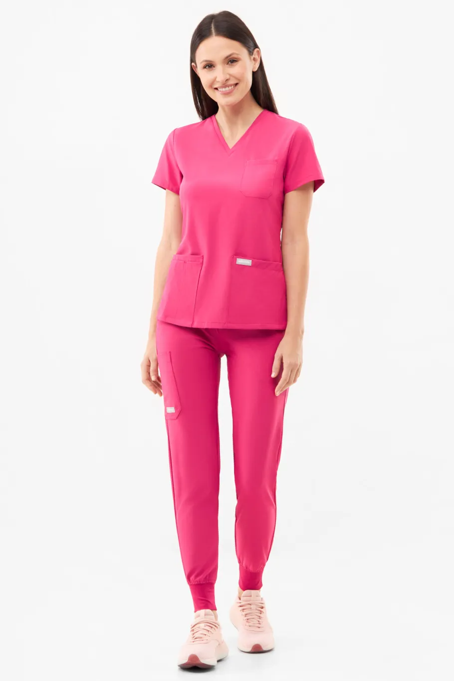 Uniformix Fizjoterapia|Kosmetologia-Bluza medyczna damska , Super Flex 4000-Virtual pink