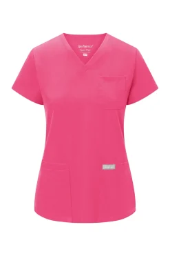 Uniformix Fizjoterapia|Kosmetologia-Bluza medyczna damska , Super Flex 4000-Virtual pink