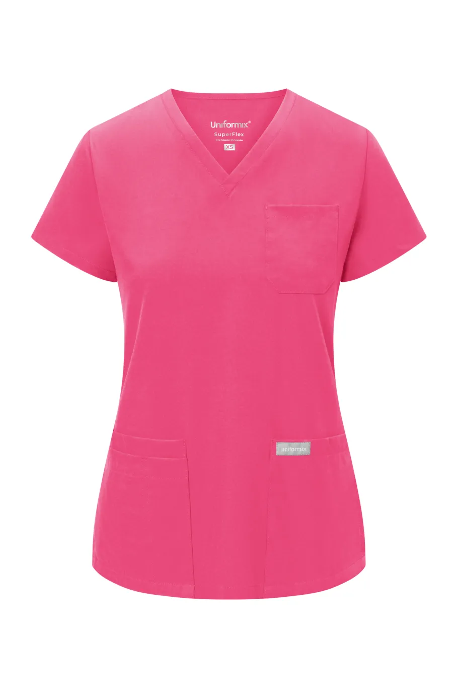 Uniformix Fizjoterapia|Kosmetologia-Bluza medyczna damska , Super Flex 4000-Virtual pink