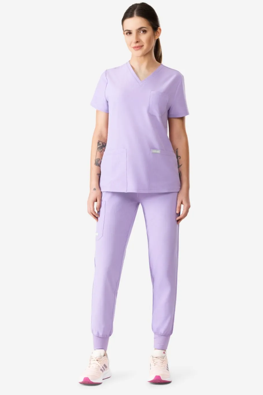 Uniformix Fizjoterapia|Kosmetologia-Bluza medyczna damska , Super Flex 4000-Purple