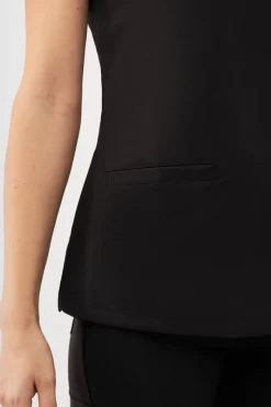 Uniformix Fizjoterapia|Kosmetologia-Bluza medyczna damska RayOn, 3000, Black