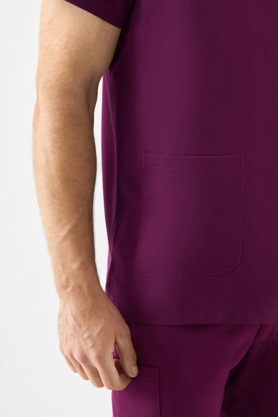 Uniformix Bluzy-Bluza medyczna męska Med Couture RothWear, 7477-WINE