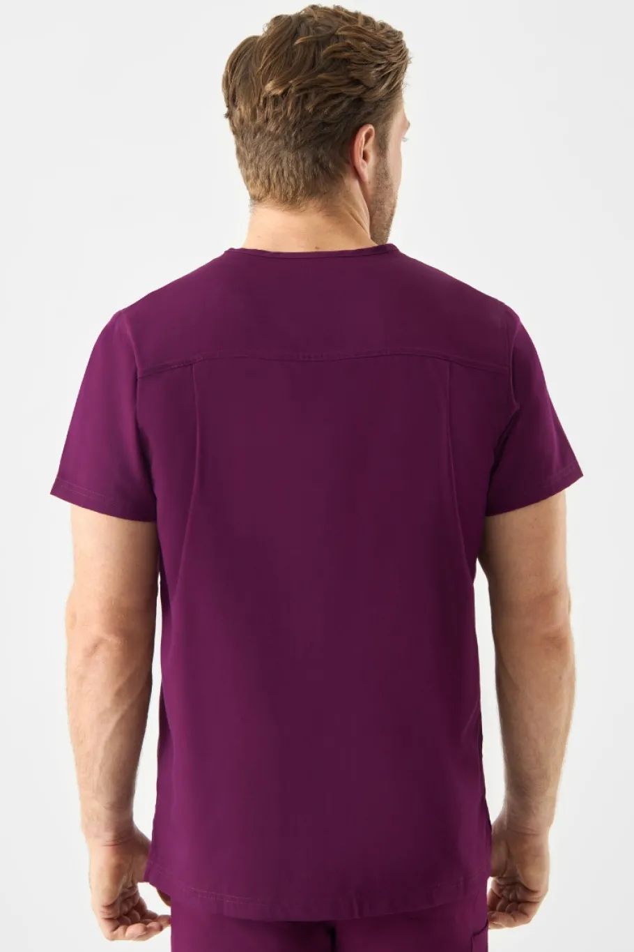 Uniformix Bluzy-Bluza medyczna męska Med Couture RothWear, 7477-WINE