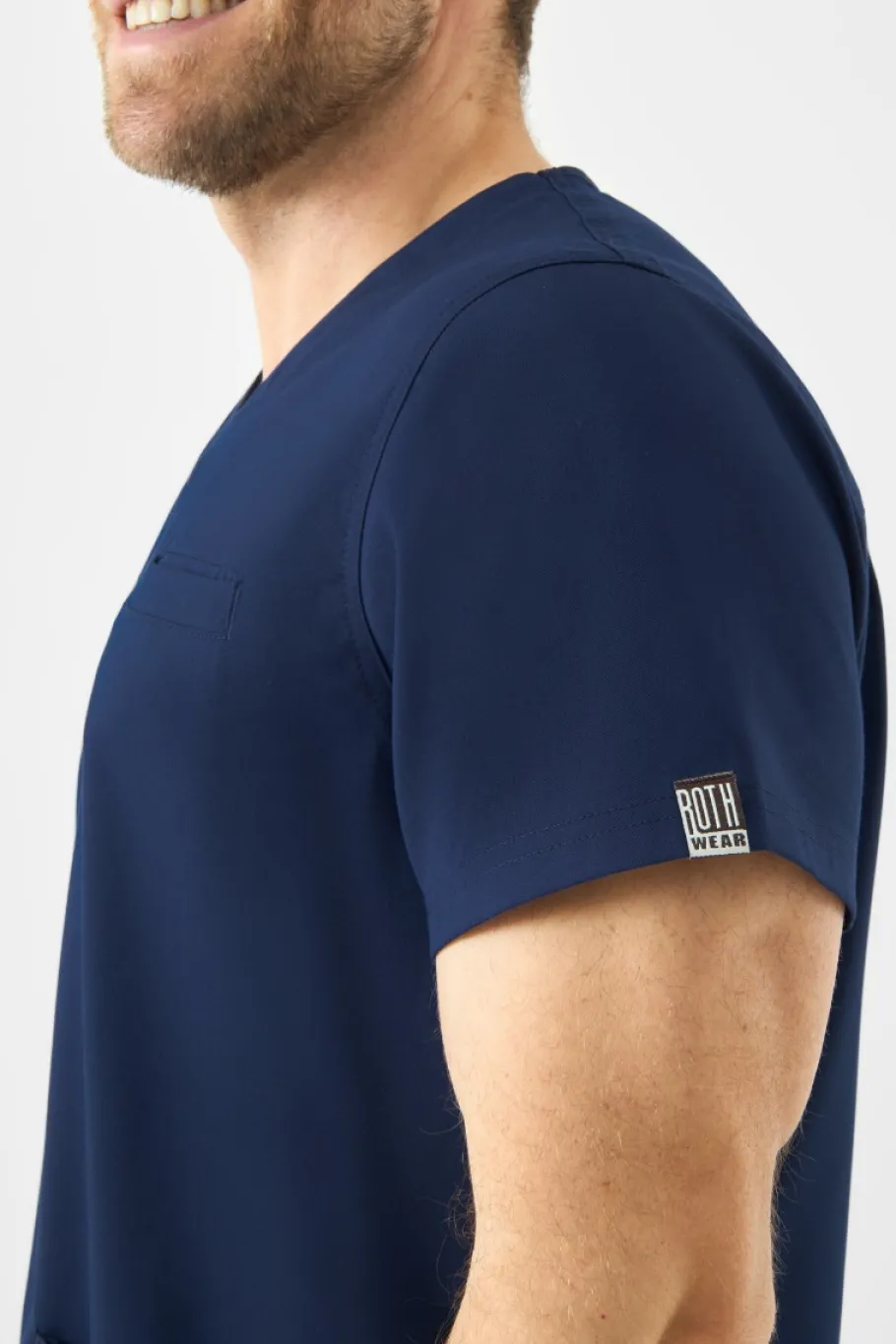 Uniformix Bluzy-Bluza medyczna męska Med Couture RothWear, 7477-NAVY