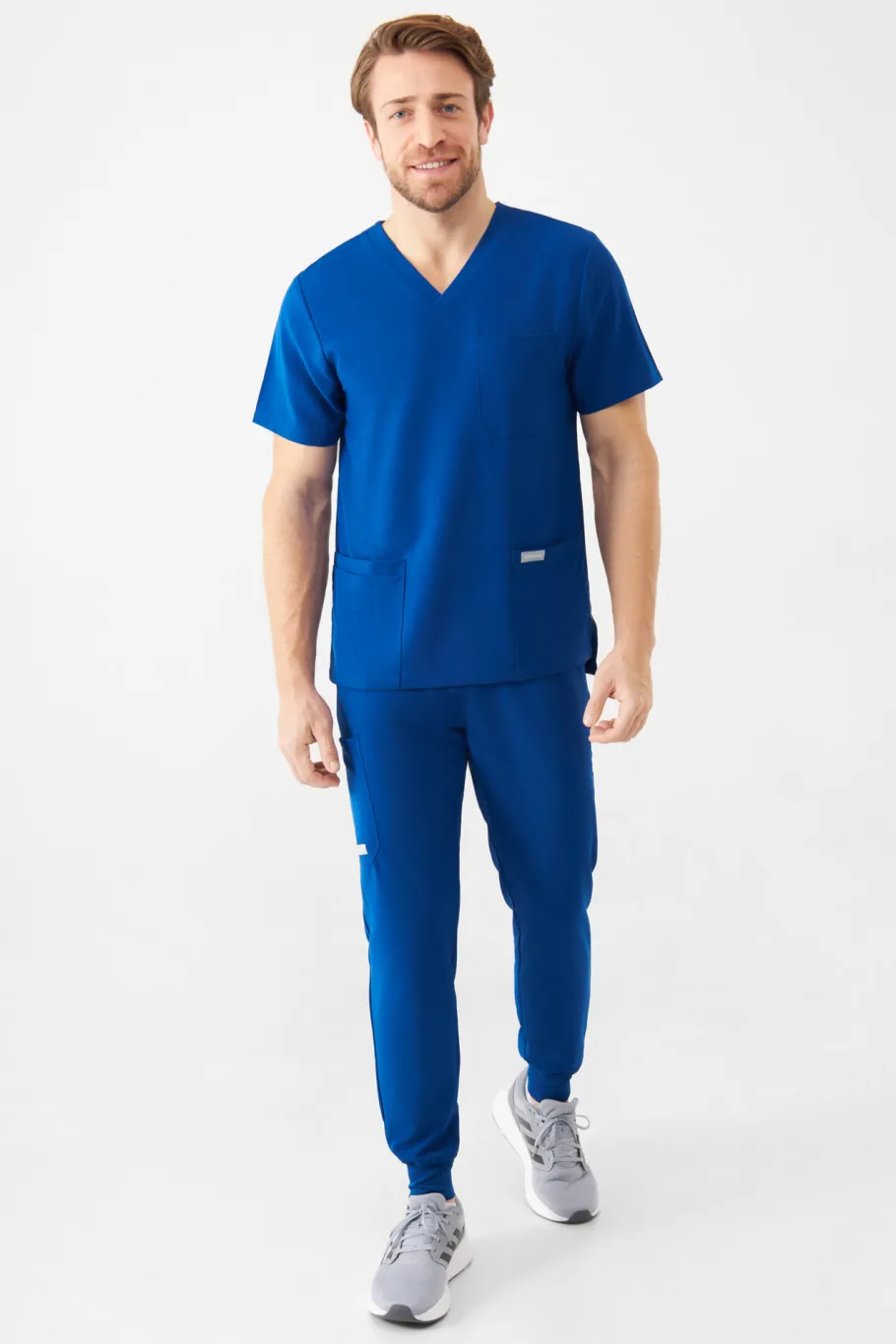 Uniformix Bluzy-Bluza medyczna męska Super Flex, 4050-Royal Blue