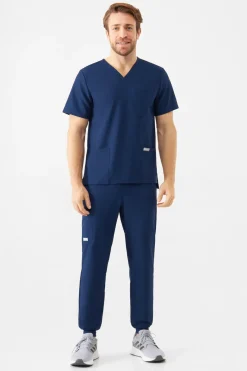 Uniformix Bluzy-Bluza medyczna męska Super Flex, 4050-Navy