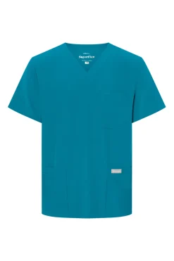 Uniformix Bluzy-Bluza medyczna męska Super Flex, 4050-Caribbean Blue
