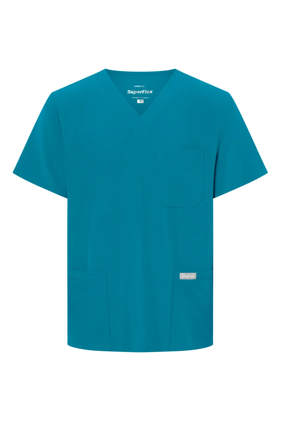Uniformix Bluzy-Bluza medyczna męska Super Flex, 4050-Caribbean Blue