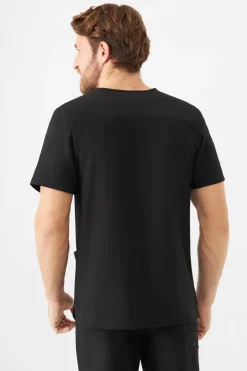 Uniformix Bluzy-Bluza medyczna męska Super Flex, 4050-Black