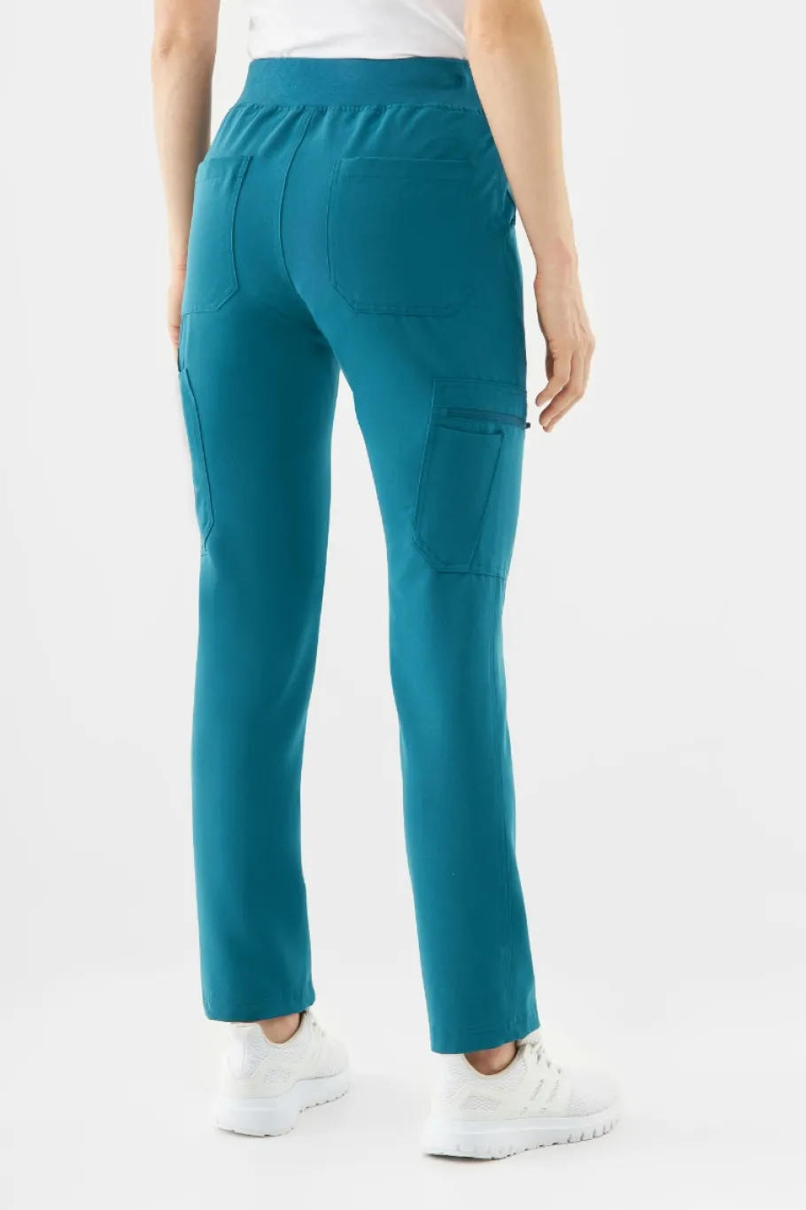 Uniformix Fizjoterapia|Kosmetologia-Spodnie medyczne damskie RayOn, 3030, Caraibben blue