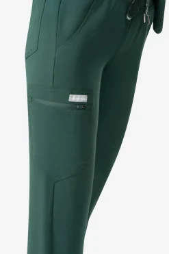 Uniformix Fizjoterapia|Kosmetologia-Spodnie medyczne damskie RayOn, 3020, Hunter Green