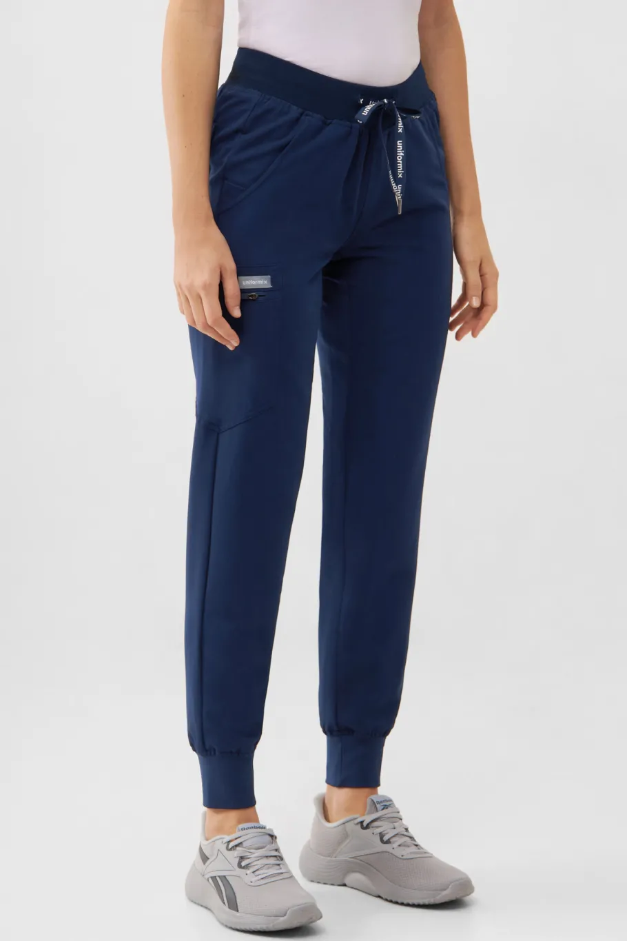 Uniformix Fizjoterapia|Kosmetologia-Spodnie medyczne damskie RayOn, 3020, Navy