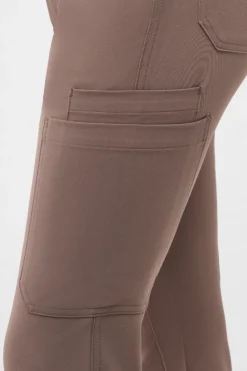 Uniformix Fizjoterapia|Kosmetologia-Spodnie medyczne damskie RayOn, 3030 Root Brown