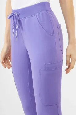 Uniformix Fizjoterapia|Kosmetologia-Spodnie medyczne damskie RayOn, 3030, Mauve