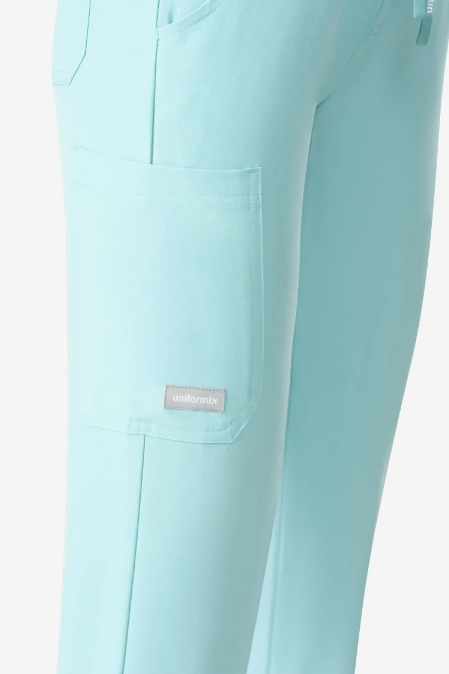 Uniformix Fizjoterapia|Kosmetologia-Spodnie medyczne damskie Super Flex, 4020, Medical Green