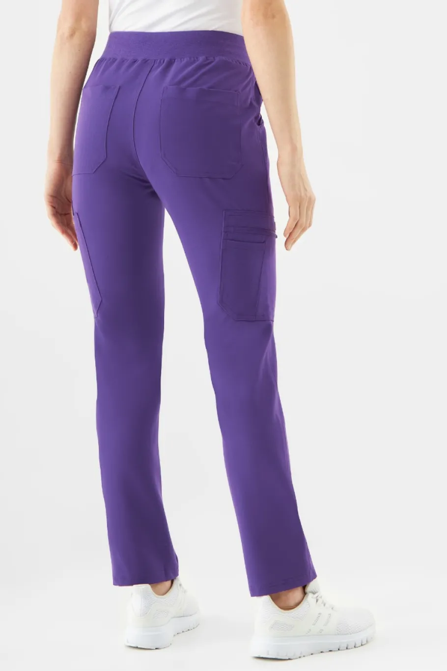 Uniformix Fizjoterapia|Kosmetologia-Spodnie medyczne damskie RayOn, 3030, Plum wine