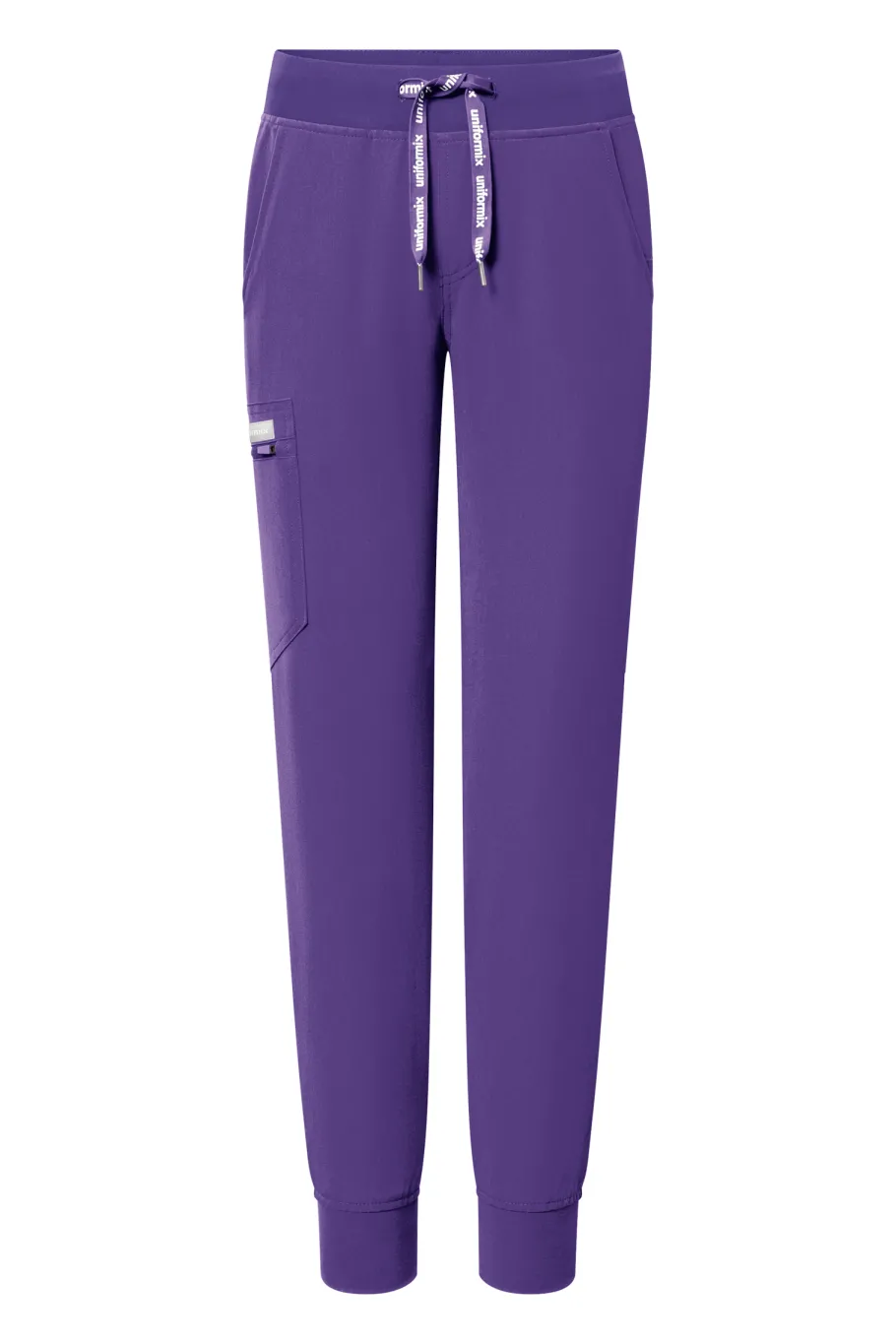 Uniformix Fizjoterapia|Kosmetologia-Spodnie medyczne damskie RayOn, 3020, Plum Wine