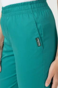 Uniformix Kosmetologia|Stomatologia-Spodnie medyczne damskie, FLEX ZONE FZ2049, zielony