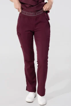 Uniformix Fizjoterapia|Spodnie-Spodnie medyczne damskie Med Couture Performance Touch, 7739-WINE