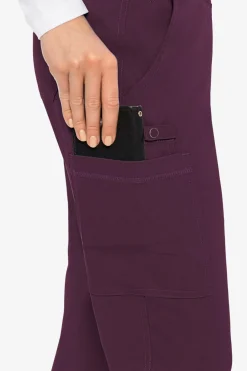 Uniformix Fizjoterapia|Spodnie-Spodnie medyczne damskie Med Couture Performance Touch, 7739-WINE