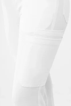 Uniformix Fizjoterapia|Kosmetologia-Spodnie medyczne damskie RayOn, 3030 White