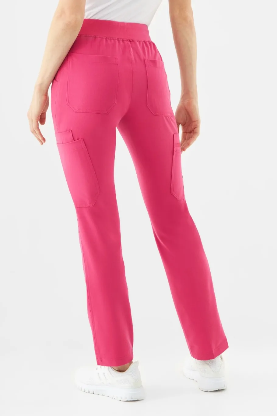 Uniformix Fizjoterapia|Kosmetologia-Spodnie medyczne damskie RayOn, 3030, Virtual Pink