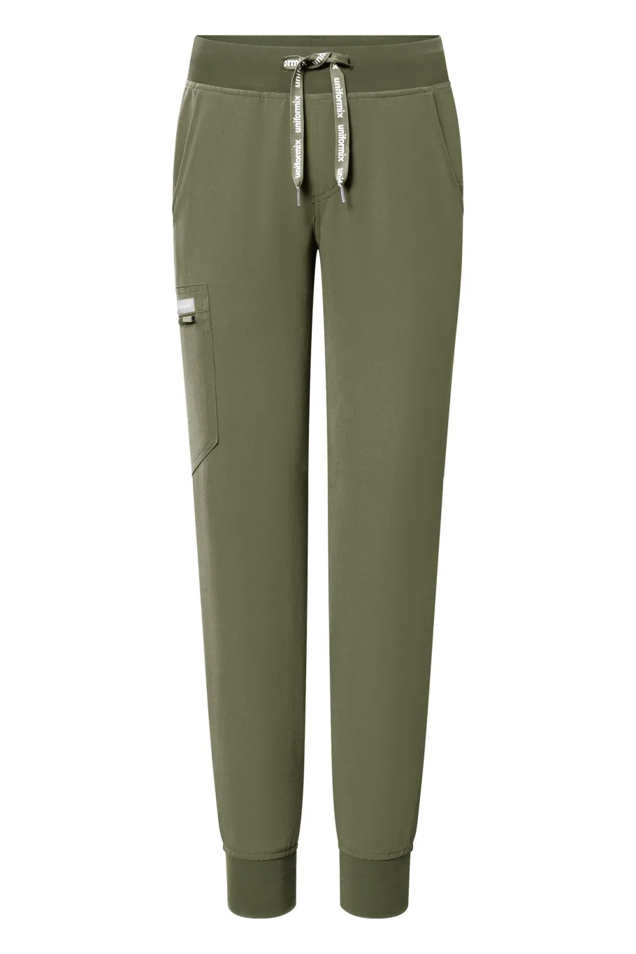 Uniformix Fizjoterapia|Kosmetologia-Spodnie medyczne damskie RayOn, 3020, Tea Leaf