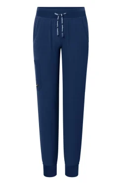 Uniformix Fizjoterapia|Kosmetologia-Spodnie medyczne damskie Super Flex, 4020-Navy