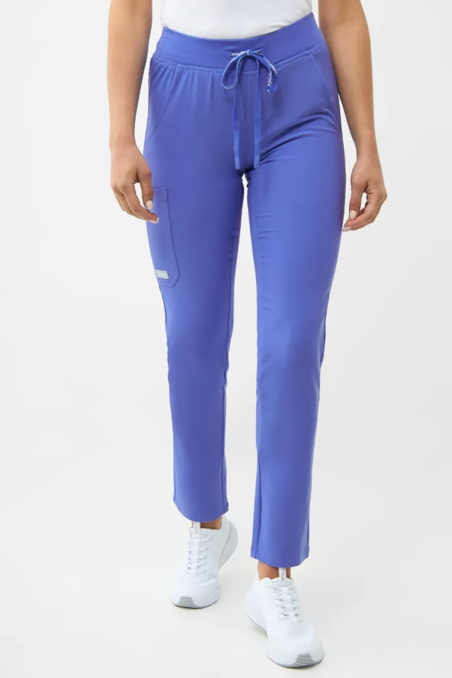 Uniformix Fizjoterapia|Kosmetologia-Spodnie medyczne damskie Super Flex, 4030 Ceil Blue