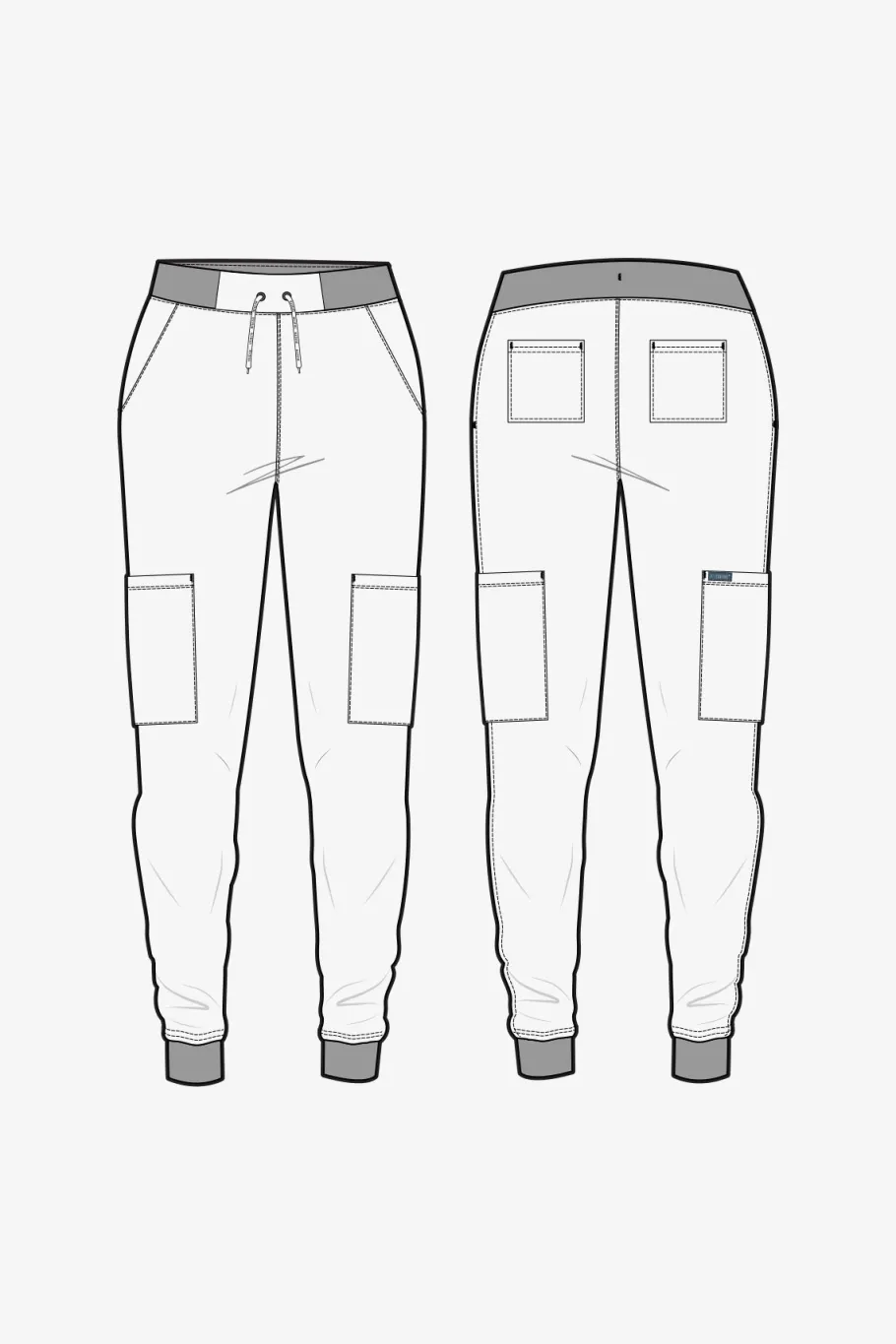 Uniformix Spodnie-Spodnie medyczne damskie Med Couture INSIGHT 2711-CLOD