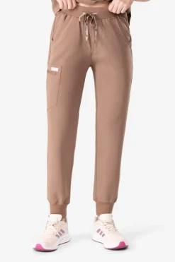 Uniformix Fizjoterapia|Kosmetologia-Spodnie medyczne damskie RayOn, 3020, Root Brown