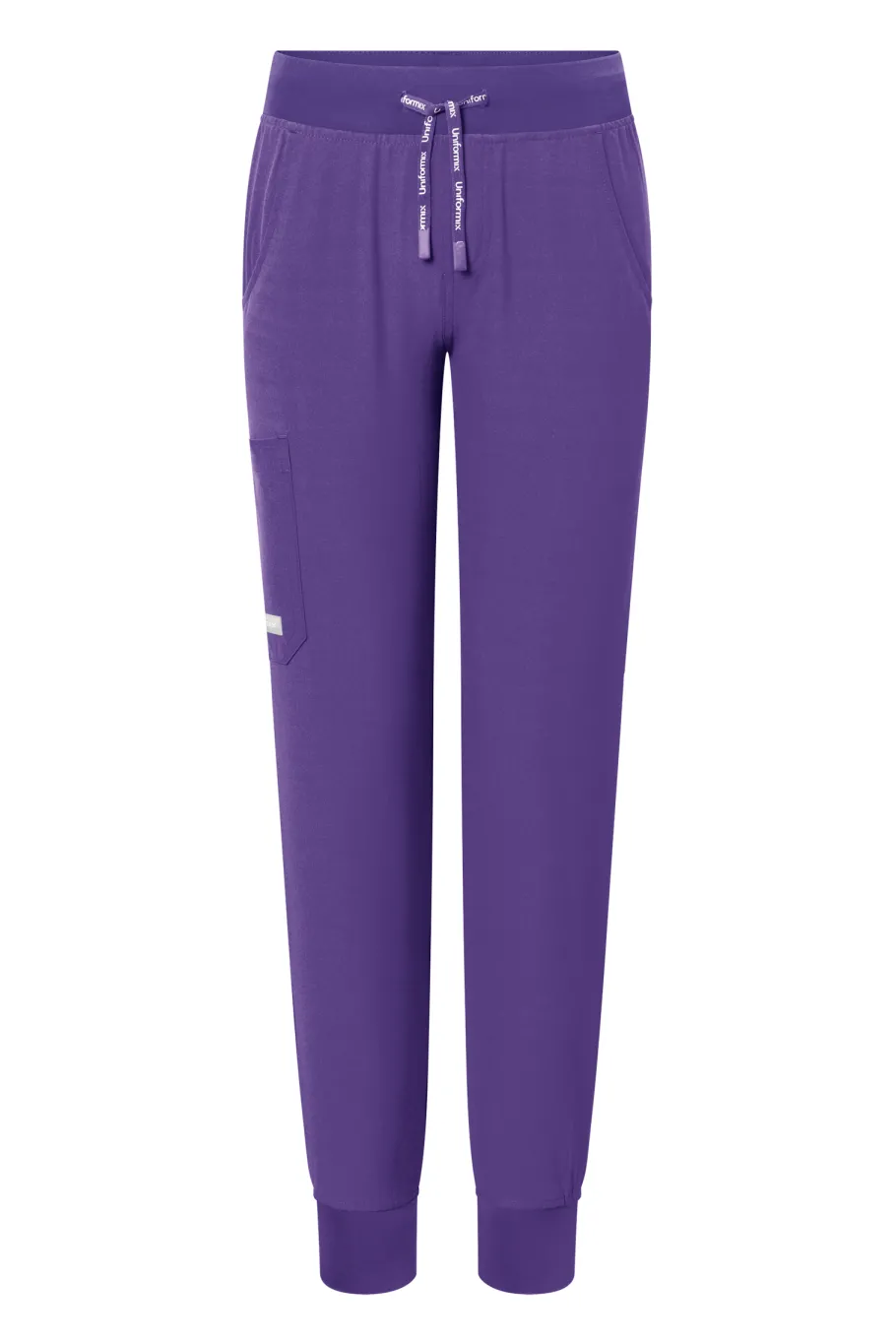 Uniformix Fizjoterapia|Kosmetologia-Spodnie medyczne damskie Super Flex, 4020- Plum wine