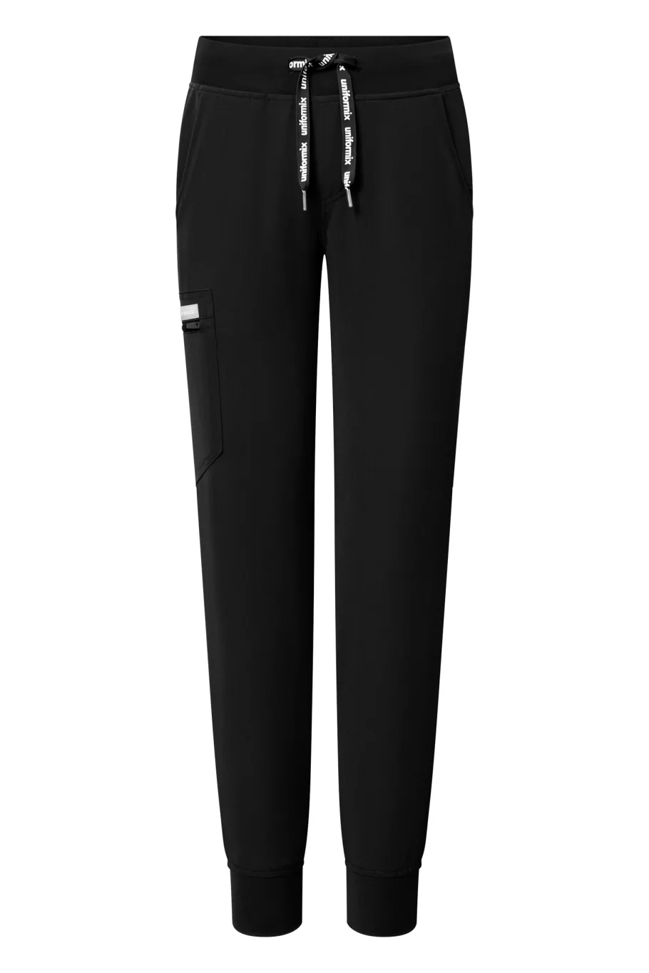 Uniformix Fizjoterapia|Kosmetologia-Spodnie medyczne damskie RayOn, 3020, Black