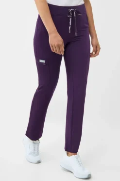 Uniformix Fizjoterapia|Kosmetologia-Spodnie medyczne damskie RayOn, 3030, Dark Purple