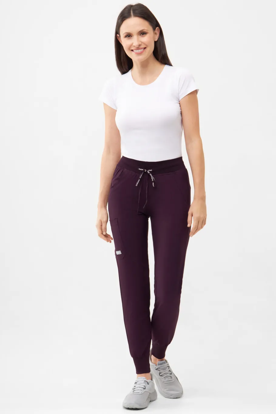 Uniformix Fizjoterapia|Kosmetologia-Spodnie medyczne damskie Super Flex, 4020-Dark Purple