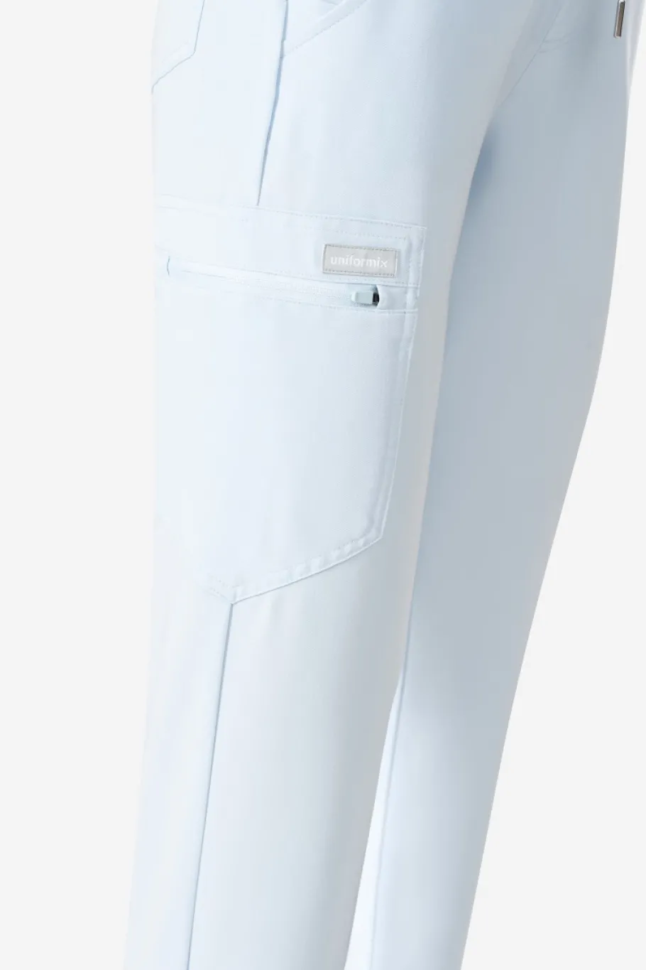 Uniformix Fizjoterapia|Kosmetologia-Spodnie medyczne damskie RayOn, 3020, Sky blue