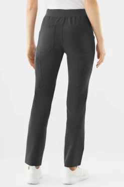 Uniformix Fizjoterapia|Kosmetologia-Spodnie medyczne damskie RayOn, 3030, Dark grey