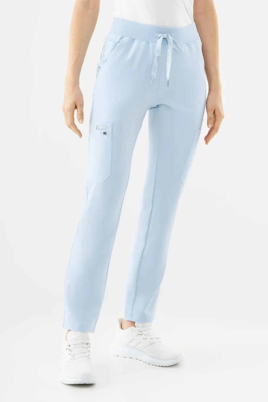 Uniformix Fizjoterapia|Kosmetologia-Spodnie medyczne damskie RayOn, 3030,Sky blue