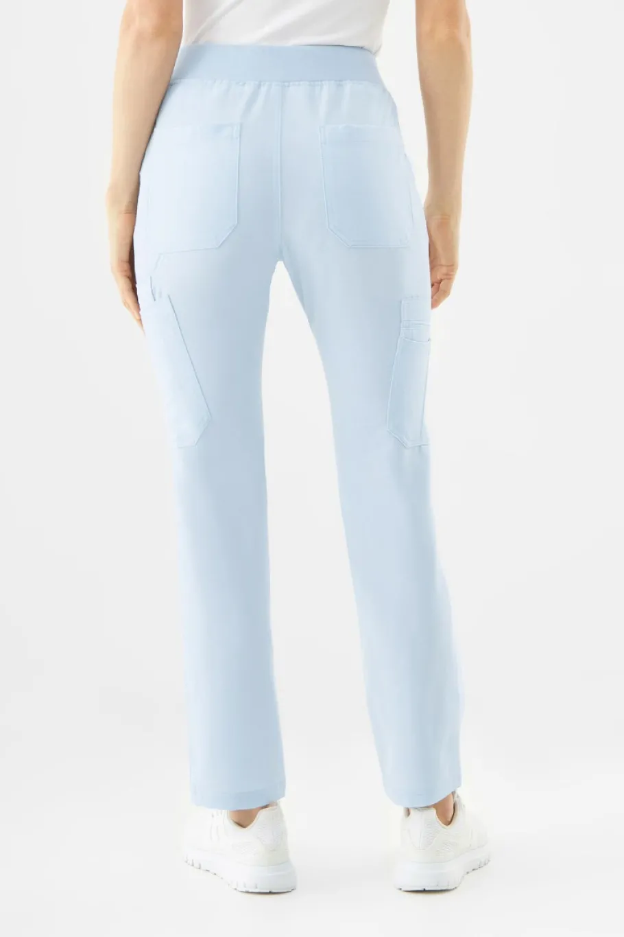 Uniformix Fizjoterapia|Kosmetologia-Spodnie medyczne damskie RayOn, 3030,Sky blue