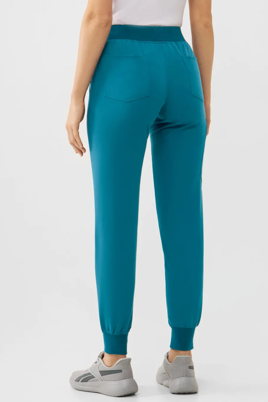 Uniformix Fizjoterapia|Kosmetologia-Spodnie medyczne damskie RayOn, 3020, Caribbean Blue