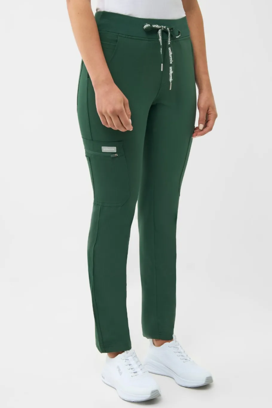 Uniformix Fizjoterapia|Kosmetologia-Spodnie medyczne damskie RayOn, 3030, Hunter Green