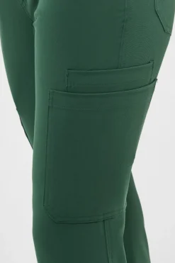 Uniformix Fizjoterapia|Kosmetologia-Spodnie medyczne damskie RayOn, 3030, Hunter Green