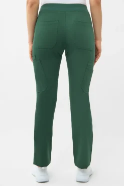 Uniformix Fizjoterapia|Kosmetologia-Spodnie medyczne damskie RayOn, 3030, Hunter Green