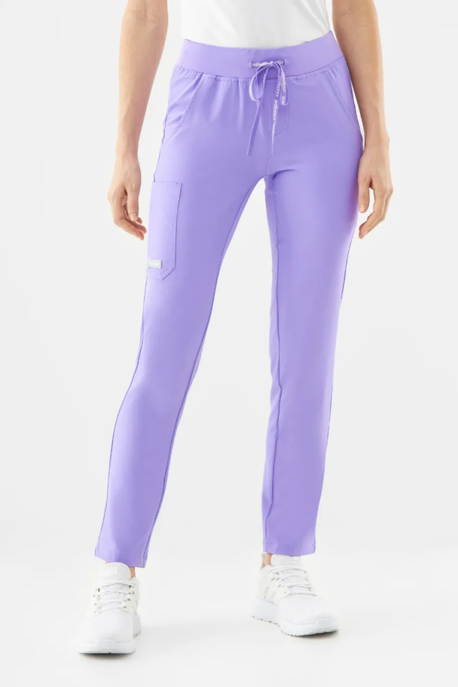 Uniformix Fizjoterapia|Kosmetologia-Spodnie medyczne damskie Super Flex, 4030 Purple