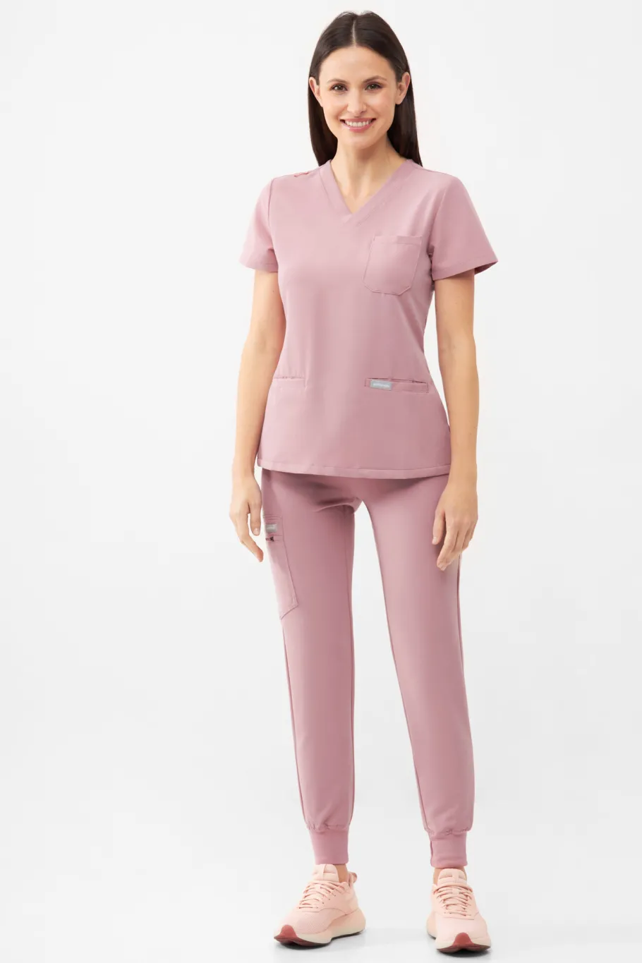 Uniformix Fizjoterapia|Kosmetologia-Spodnie medyczne damskie RayOn, 3020, Bisque