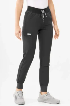 Uniformix Fizjoterapia|Kosmetologia-Spodnie medyczne damskie RayOn, 3020, Dark Grey