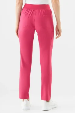 Uniformix Fizjoterapia|Kosmetologia-Spodnie medyczne damskie Super Flex, 4030 Virtual Pink