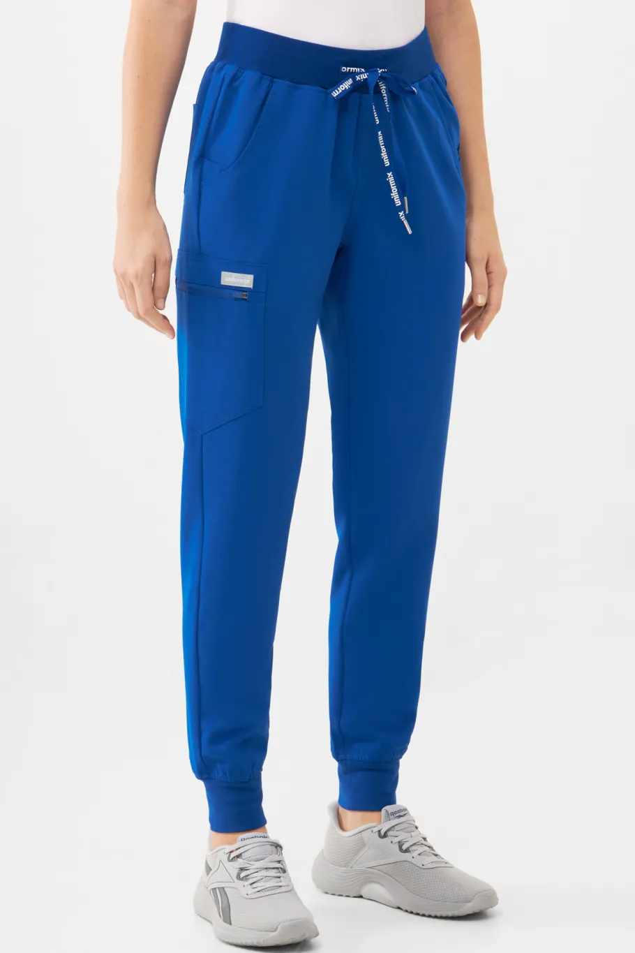 Uniformix Fizjoterapia|Kosmetologia-Spodnie medyczne damskie RayOn, 3020, Royal Blue