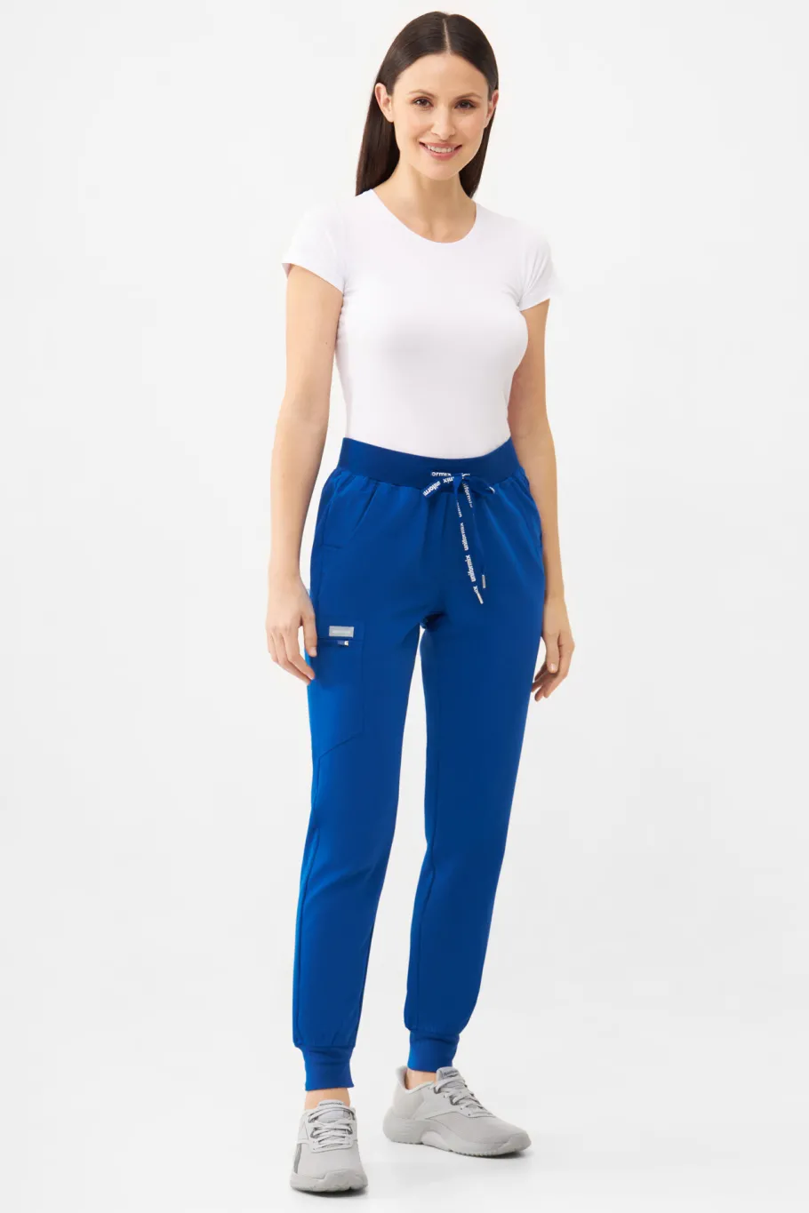 Uniformix Fizjoterapia|Kosmetologia-Spodnie medyczne damskie RayOn, 3020, Royal Blue